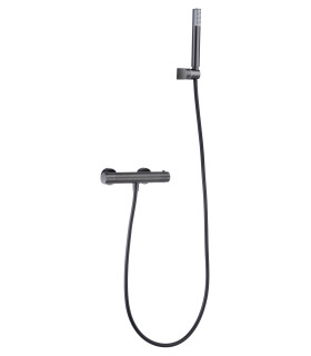 Set Doccia Termostatico con supporto MONZA Black gun metal