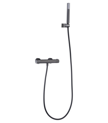 Set Doccia Termostatico con supporto MONZA Black gun metal