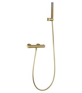 Set Doccia Termostatico con supporto MONZA Oro