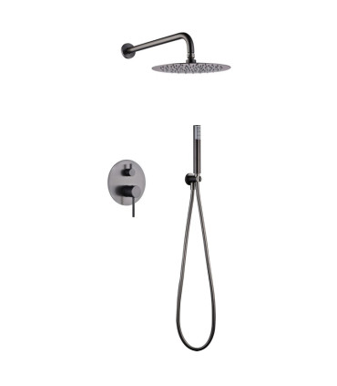 Set Doccia Incassati Monocomando MONZA Black gun metal