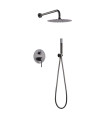 Set Doccia Incassati Monocomando MONZA Black gun metal