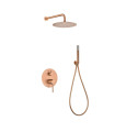 Set Doccia Incassati Monocomando MONZA Oro rosa