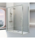 Box doccia frontale Fisso + Scorrevole SIENA Argento lucido